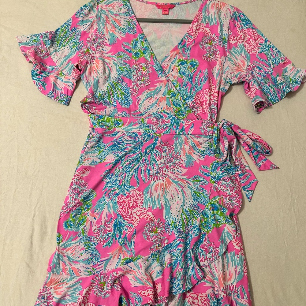 Lilly Pulitzer Floral Wrap Dress